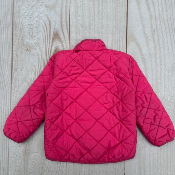 Polo Ralph Lauren Girls Toddler 2T Quilted Full Zip Jacket Pink - Picture 2 of 7